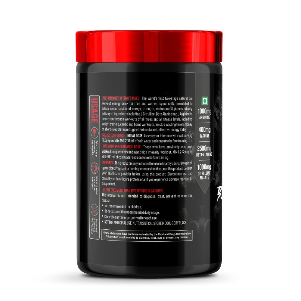 Black Venom Preworkut Pulpy Mango, 210gm - Image 3