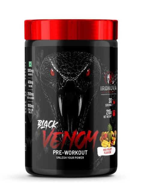 Black Venom Preworkut Mix Fruit, 210gm