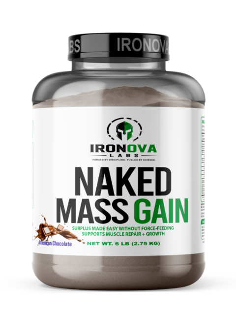 Naked Mass Gain – Muscle Growth & Recovery Formula | American Chocolate | 2.75KG