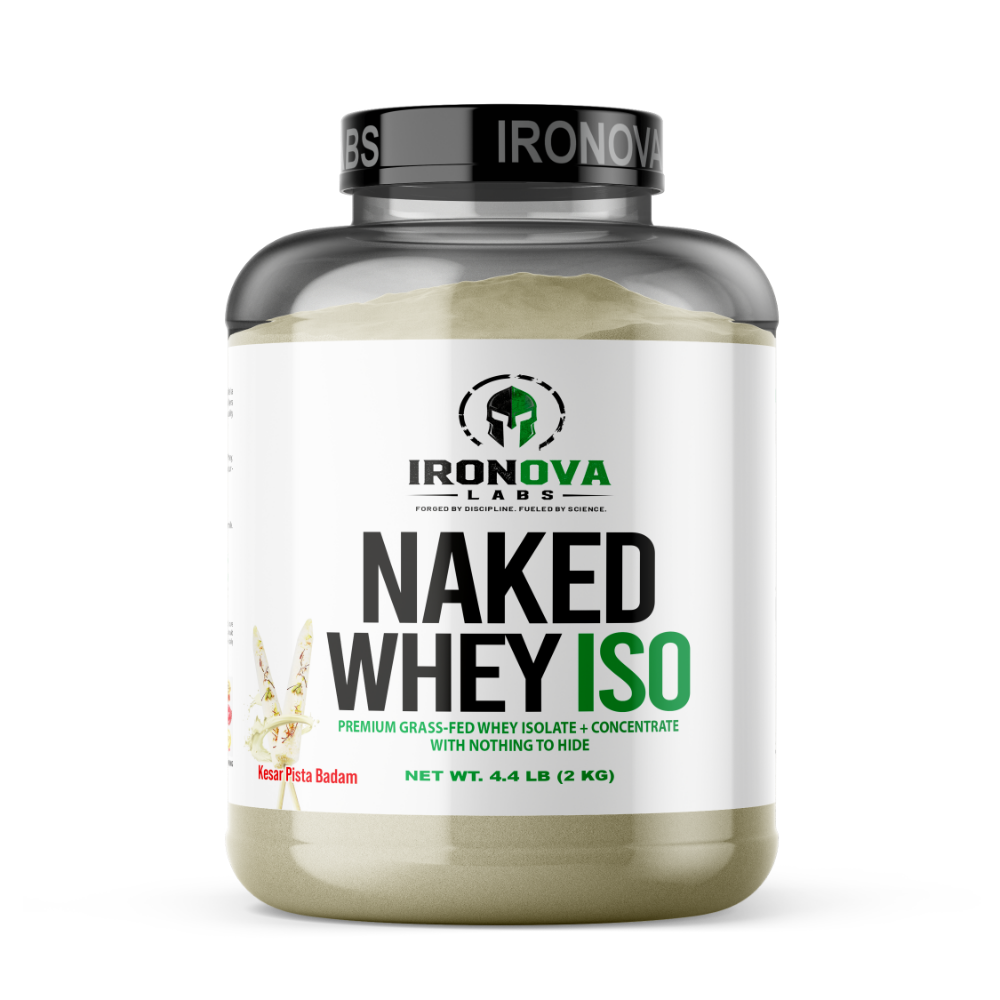 Naked Whey ISO – Premium Grass-Fed Whey Protein | Kesar Pista Badam | 2 KG