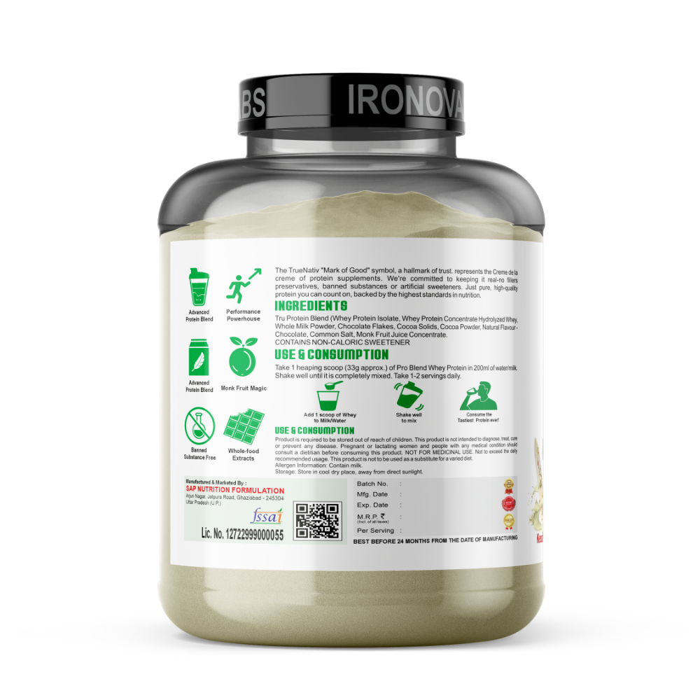 Naked Whey ISO – Premium Grass-Fed Whey Protein | Kesar Pista Badam | 2 KG - Image 2